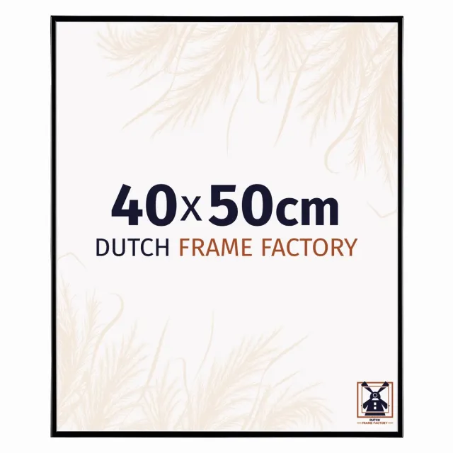 Dutch Frame Factory Fotolijst 40x50 cm - Kunststof - Zwart Hoogglans - Easy