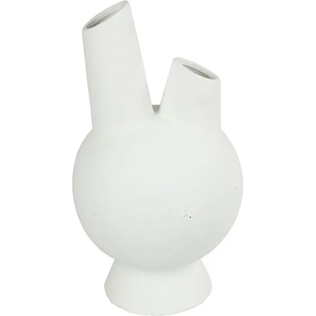 Countryfield Vaas Antonie aardew L24,5B24,5H43,5CM wit