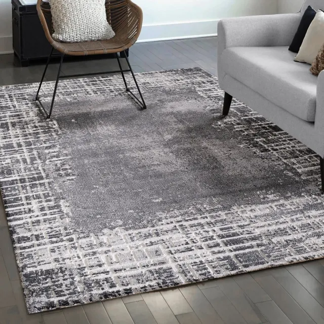 Muratap Harmony Gabbeh Laagpolig Vloerkleed Lichtgrijs- 120x160 CM
