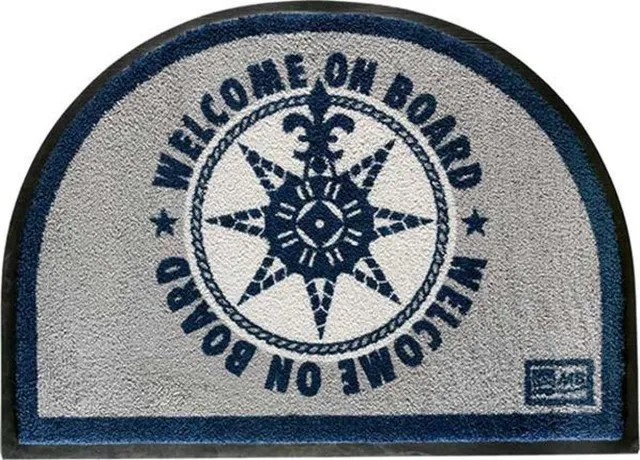 Marine Business nautische blauwe Deurmat Welcome on board 70 x 50 cm