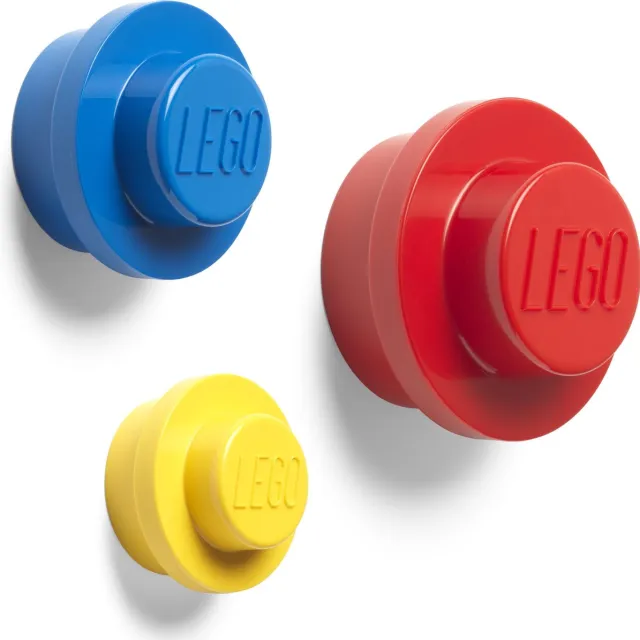 Lego Iconic Wandhaken - Set van 3 Stuks - Polypropyleen Multicolor