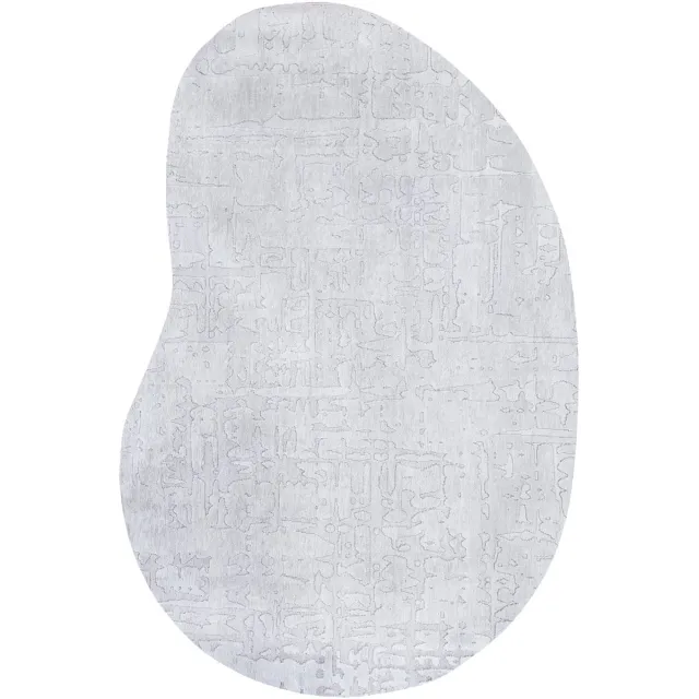 Louis de Poortere Wasbaar Binnen & Buiten Vloerkleed - 235 x 340 cm - Louis De Poortere Baobab Tsingy Oyster - Laagpolig Tapijt - Gerecycled PET - Made in Belgium - Circulair Grijs