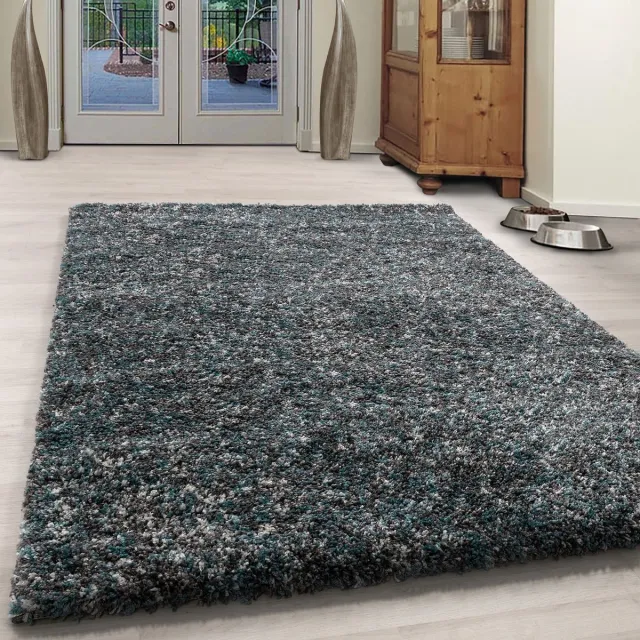 Muratap Rainbow Soft Shaggy Hoogpolig Vloerkleed Blauw- 120x170 CM