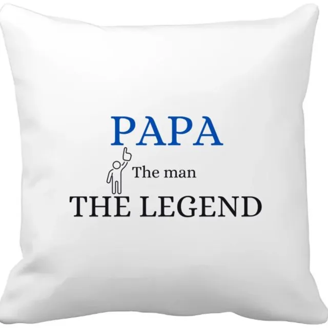Akyol papa the man the legend Kussen hoes - Papa - cadeau papa - cadeau - verjaardag papa - vaderdag - 40 bij 40 cm Multicolor