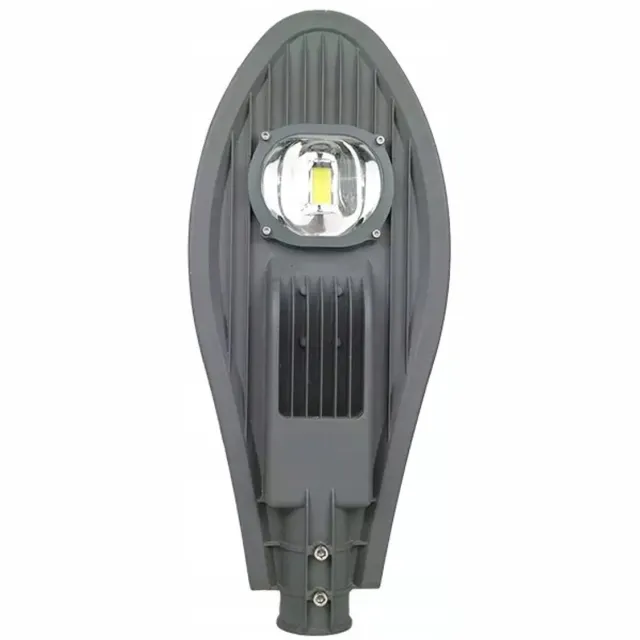 Azaris LED STRAATVERLICHTING 50W IP65 6000K 8500lm GEVEL OP HANDGREEP donkergrijs