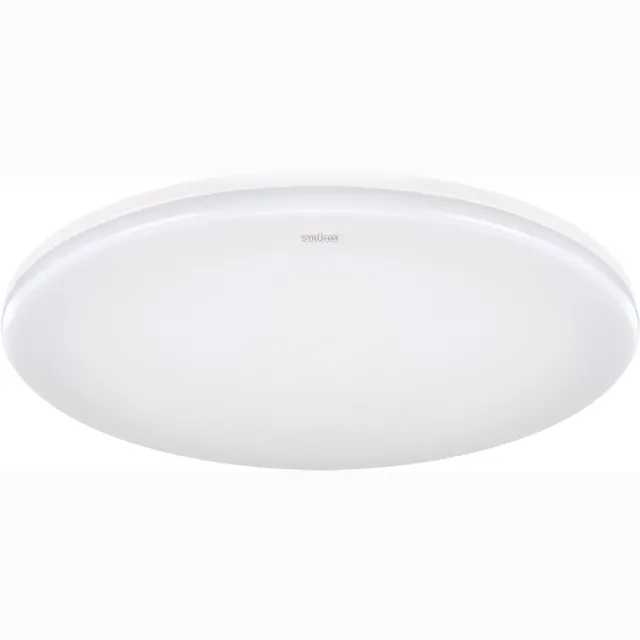 STRÜHM PUZEL Plafondlamp - Keuken/Badkamer/Buiten - Aanpasbare kleur CCT - Warm Wit / Daglicht / Koud wit - Aanpasbare watt 12/18/24w -3260Lumen - Wit - 300mm - IP44