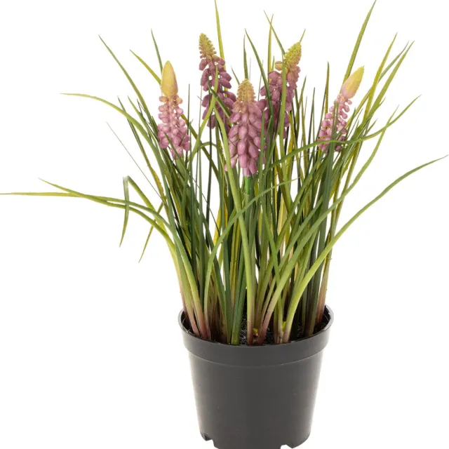 Viana Kunstmatige hyacintplant in een pot, perfecte decoratie voor thuis en Roze