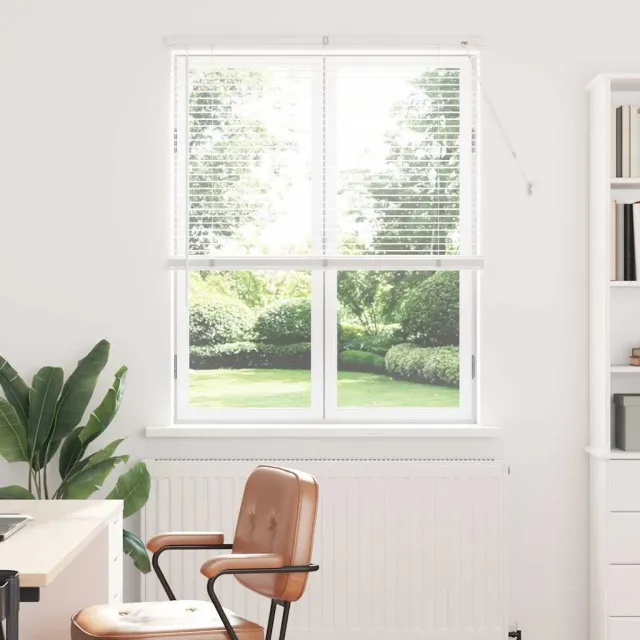 vidaXL Venetiaanse jaloezie Wit 175 x 100 cm 25 mm Aluminium