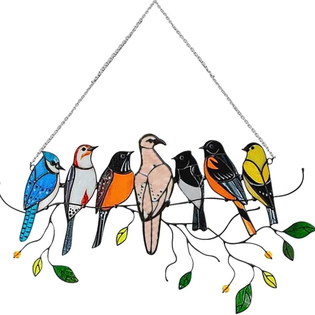 longziming Vogel Zonnevangers Raamhangers – Acryl hangers – Decoratieve Zonvanger Hangers – Huisdecoratie kleur