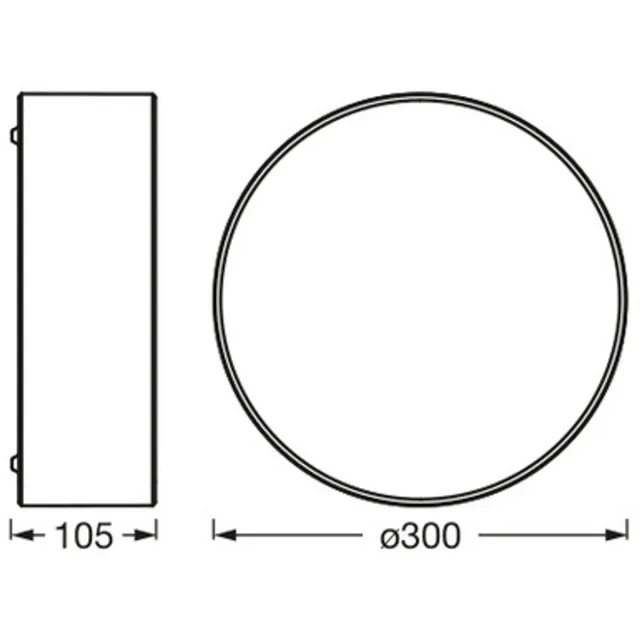 LEDVANCE ORBIS PARIS plafondlamp 300mm, bruin