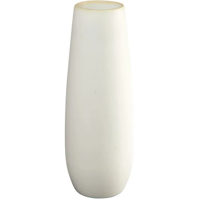 ASA Selection Ease vaas, tafelvaas, decoratieve vaas, bloemenvaas, aardewerk, Soft Shell, H 25 cm, 91031249 wit