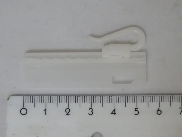 Microflex innaai schuifhaak 5,5 cm 100 stuks Wit
