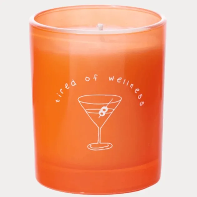 Maegen Kaars Met Tekst - Oranje - Glas - Geurkaars met tekst - Frisse Geur - Passievrucht & Fruitige Kaars - Kaars Cadeau