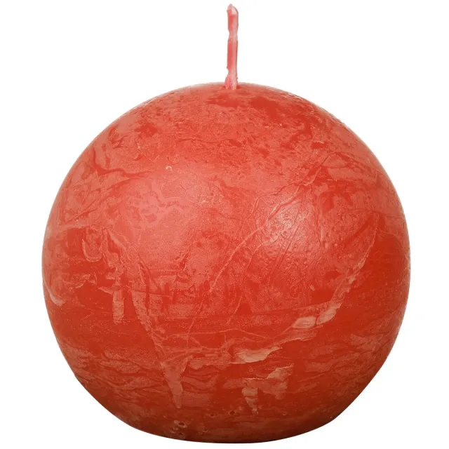 Bolsius Rustiek bolkaars - Ø76mm - Earthy Orange Oranje