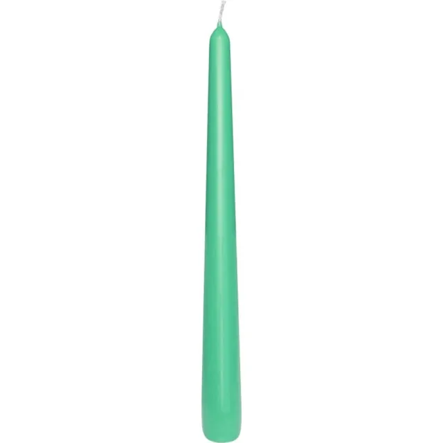 Wenzel Classic puntkaarsen 250/23 mm, smaragd, paraffine, 12 stuks Groen