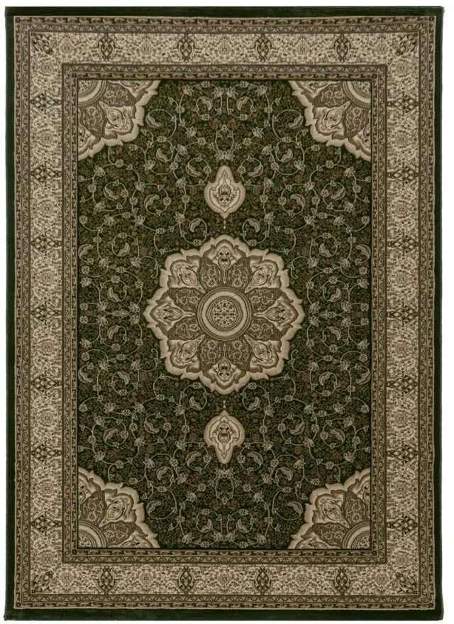 Dutch XXL Perzisch Tapijt | Kashmir | Medaillon | Groen | 200x290 cm