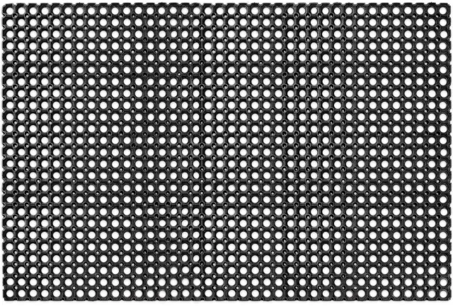 ANRO Deurmat Zwart 100x200 cm - Schoonloopmat - Antislip