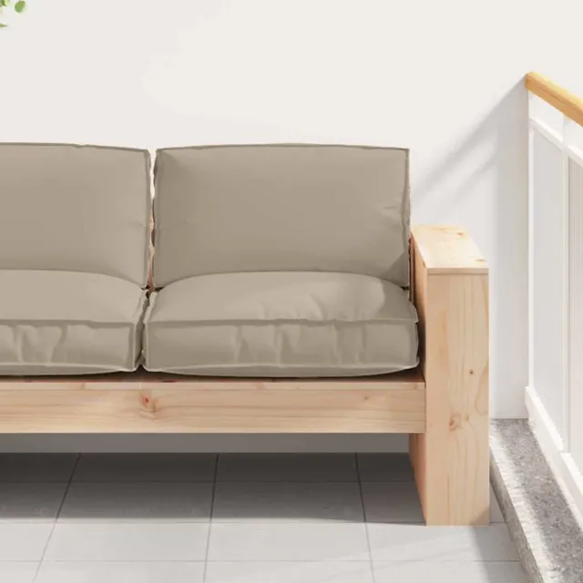 vidaXL Kussen Oxford Stof Taupe 80 x 80 x 12 cm