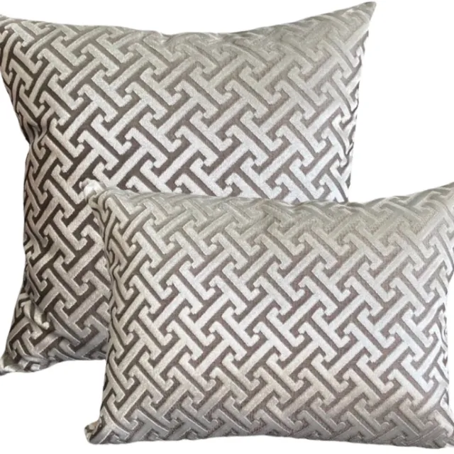 Zippi Design Set Beach Luxury (veren vulling) sierkussens kleur zand wit goud zilver