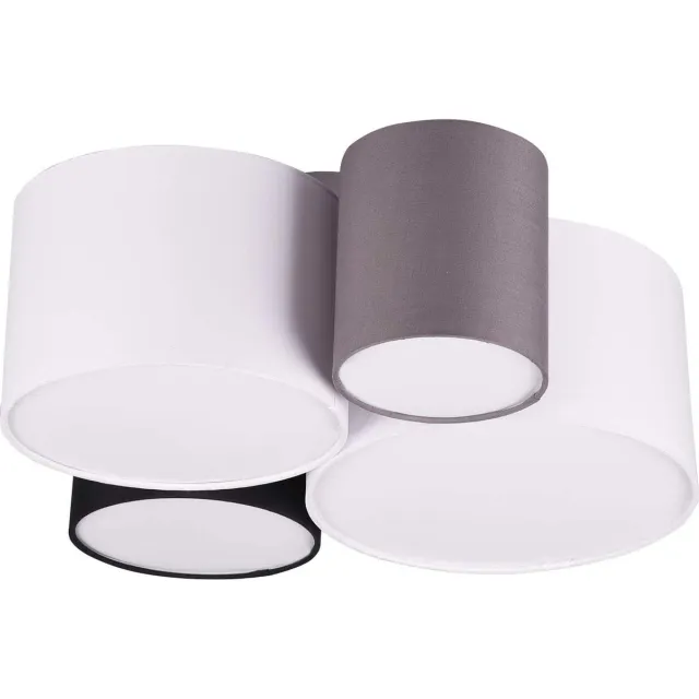 Trio HOTEL - Plafondlamp - Multicolour - excl. 4x E27 3,5 W - Plafondbevestiging wit