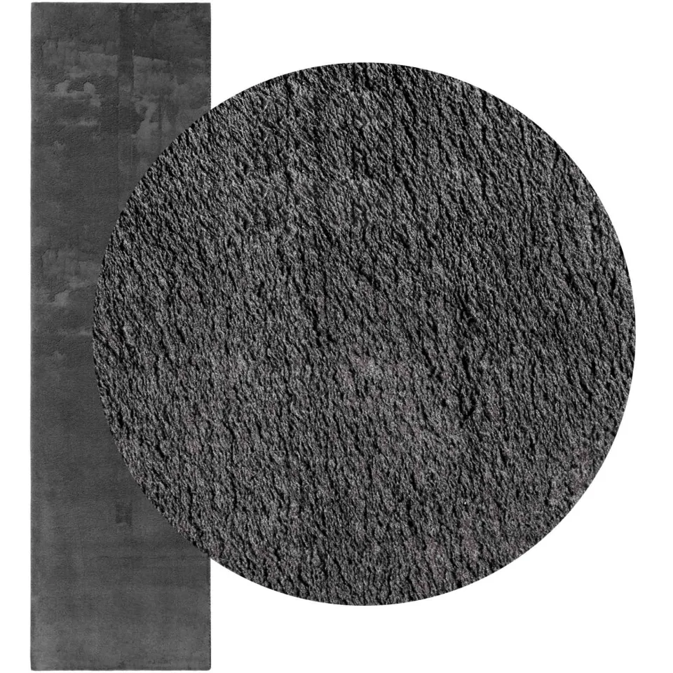 vidaXL Medium pile zachte en wasbare tapijt HUARTE Antraciet Polyester Anthraciet