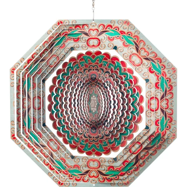 Spin Art/Cooking Vinyl Spin Art windspinner mandala multi RVS - Ø 30 cm - multi color Multicolor