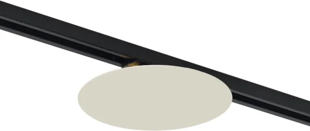 QAZQA pulley - Moderne Spot railsysteem verlichting, railverlichting geschikt voor led - 2 lichts - Ø 20 cm - Beige - Woonkamer | Slaapkamer | Keuken Beige - 2 lichts