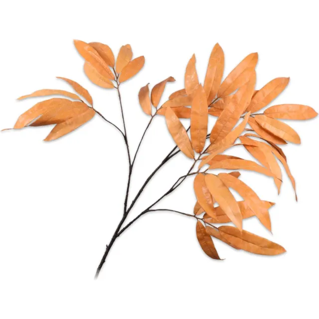 Silk-ka Kunstbloem-Zijde Bladtak Bruin 88 cm