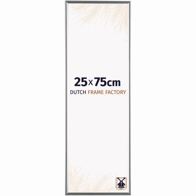 Dutch Frame Factory Fotolijst 25x75 cm - Kunststof - Zilver Hoogglans - Easy