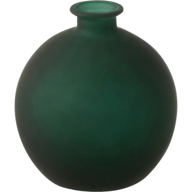 J-Line vaas Bal - glas - groen - small - Ø 16 cm