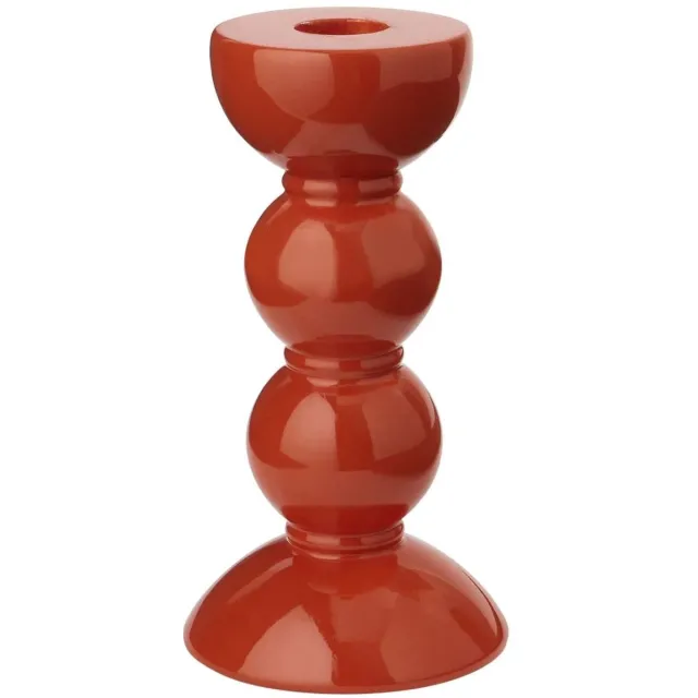 Addison Ross Kandelaar Bobbin Orange 14cm - Kandelaren oranje