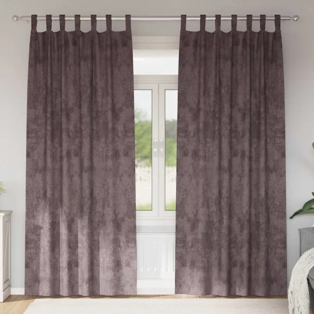 vidaXL Velvet Gordijnen 2 st Bruin 260 x 140 cm Fluweel