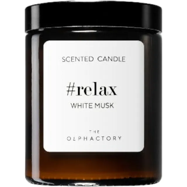 The Olphactory Relax White Musk - Scented Candle - 35 Branduren - Geurkaars