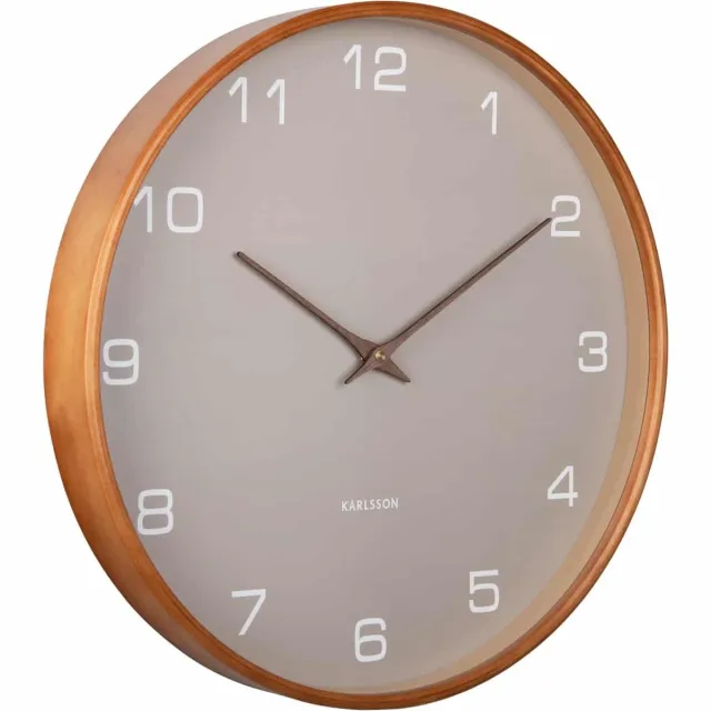 Karlsson Wandklok Acento - Grijs - Ø40cm - Wandklok Scandinavisch