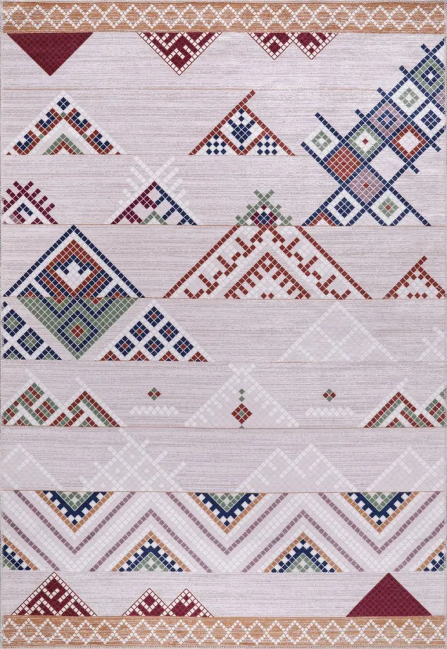 Netline Home Vloerkleed | Wasbaar Vloerkleed | Antislip | Wasbaar Tapijt voor Keuken, Slaapkamer, Hal, Woonkamer | Vloerkleed Oosters Design Tapijt | Laagpolig (160X230) beige