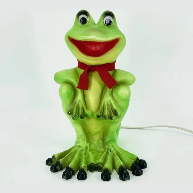 Heico nachtlamp - kikker met sjaal Groen