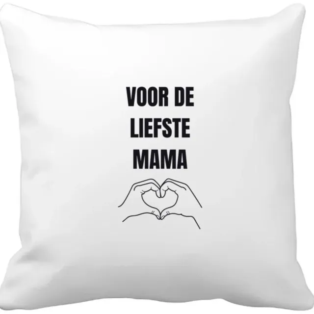 Akyol voor de liefste mama Kussen hoes - Mama - cadeau mama - cadeau - verjaardag mama - moederdag - beste moeder - 40 bij 40 cm Multicolor
