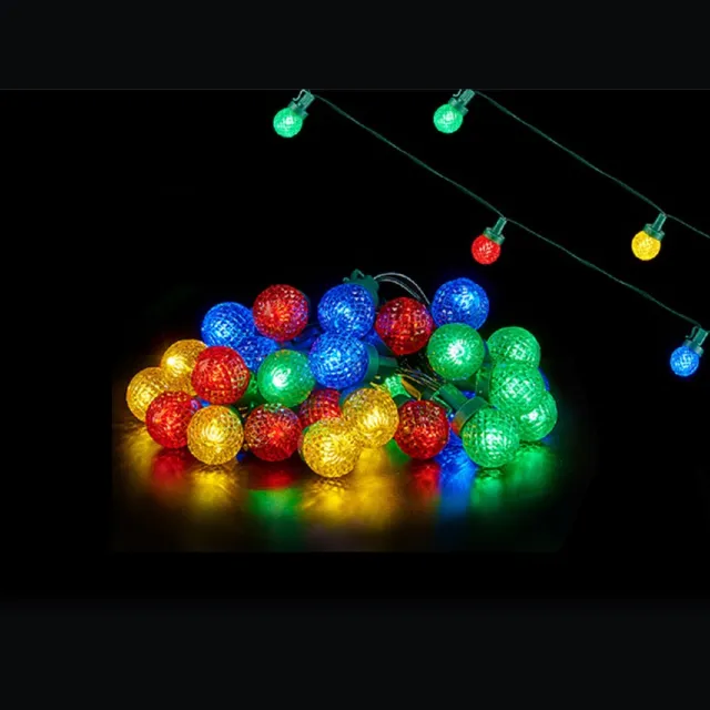 Krist+ Lichtsnoer - feestverlichting - 600 cm - 30 LED lampjes - gekleurd - batterij