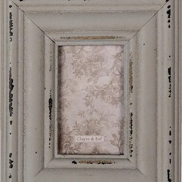 Clayre & Eef Fotolijst 5x7 cm Grijs MDF