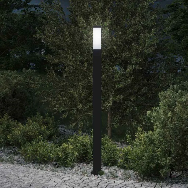 vidaXL Bolderverlichting 110 cm Zwart IP44