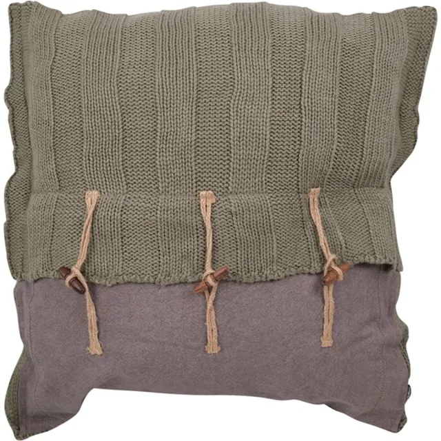 Linen & More Kussen Hamilton Stone Grijs | 45 X 45 | Sierkussen Voor Woonkamer Of Slaapkamer