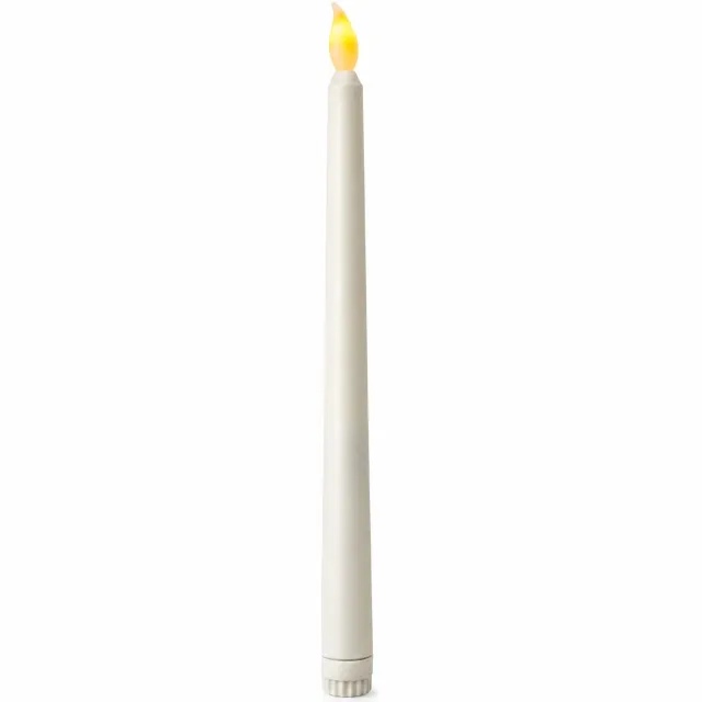 SWGOTA led kaarsen - 1 stuk, gladde witte kunststof dinerkaars, 25 cm hoog, voor bruiloften en tafeldecoratie
