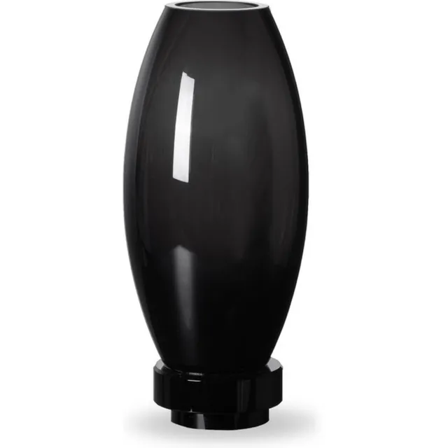 Element Accessories Luxueuse vaas, modern design, innovatief ontwerp, h=22cm, hoogwaardig zwart dik glas, RUD 22 ZW