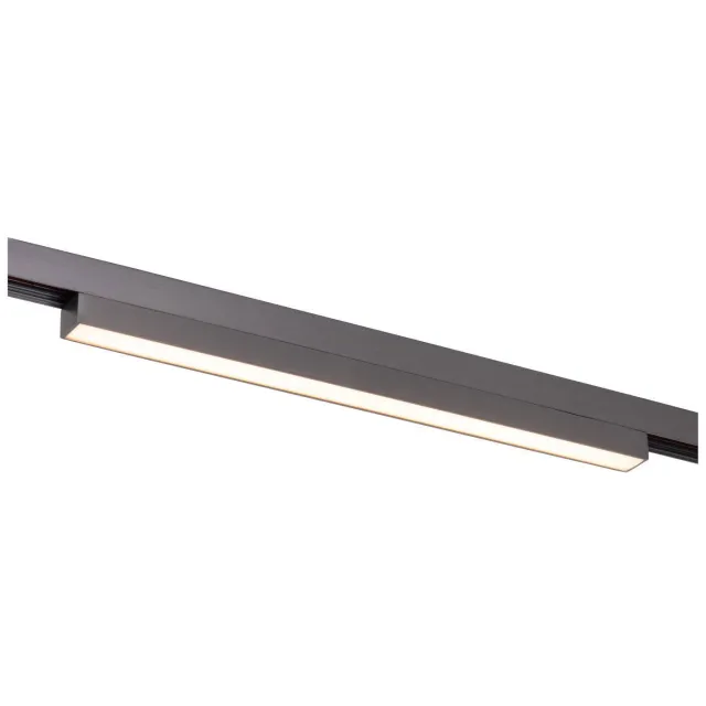 Lucide LED dimbare aluminium railverlichting 30.2x1.9 cm - matzwart/chroom Mat zwart chroom