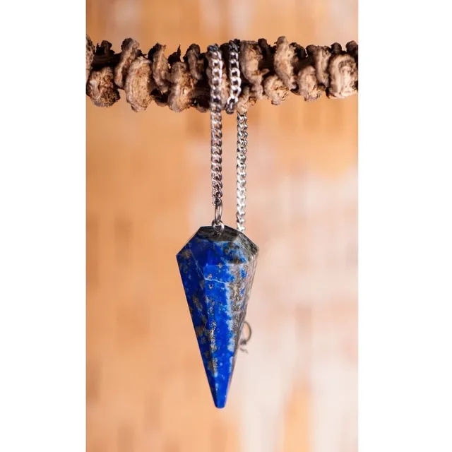 BERK Pendel zeshoekig lapis lazuli Zwart