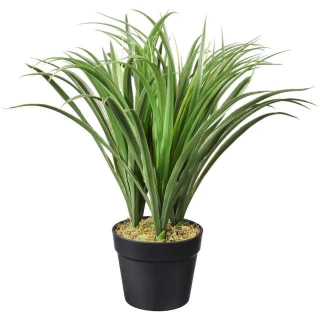 HTT Decorations Kunstplant Siergras groen H50cm - HTT Decorations kunstplanten