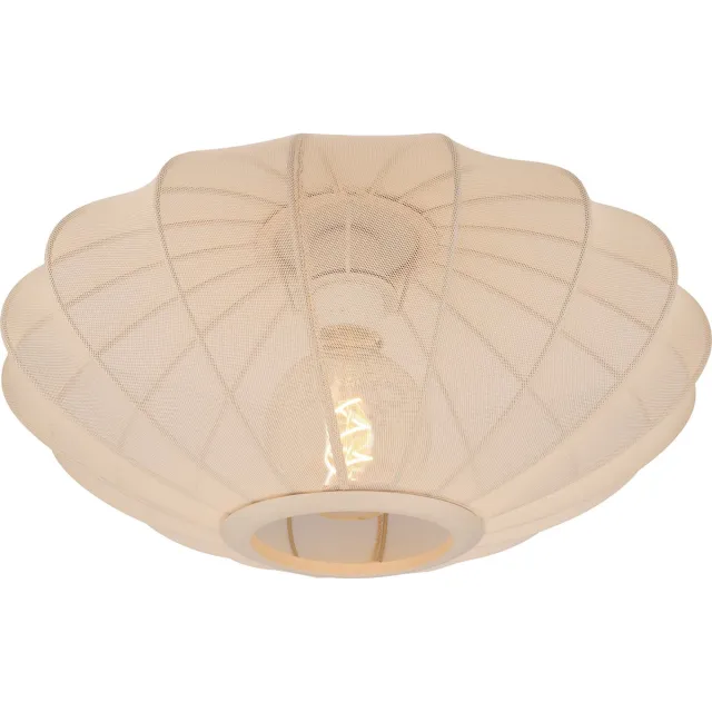 Lucide CORINA - Plafonnière (Plafondlamp) - Ø 40 cm - 1xE27 - Beige - Japandi