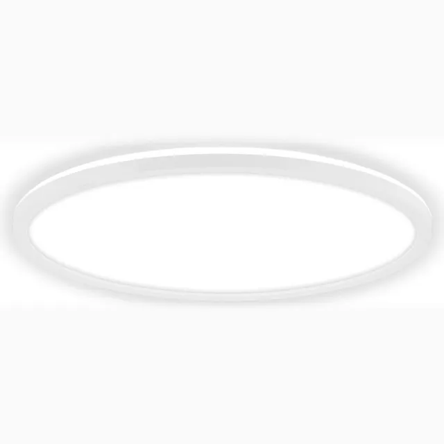 Briloner Slim - Plafondlamp - dimbaar plafonniére - 4.000K - geheugenfunctie - achtergrondverlichting - Ø42cm Wit (dimbaar)
