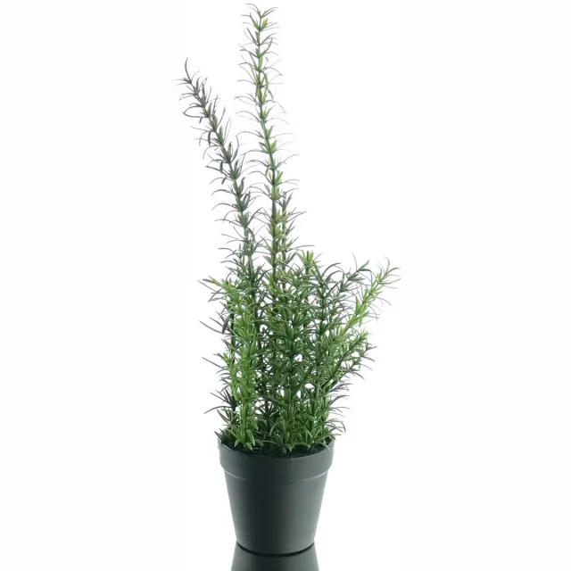 Gasper Rozemarijn in kunststof pot 43 cm groen - kunstplanten