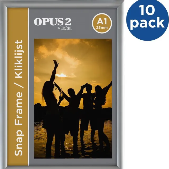 OPUS 2 Kliklijst OPUS 2 A1 25mm - 10 stuks zilver